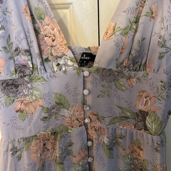 Lulus Floral Dress M - Picture 3 of 5